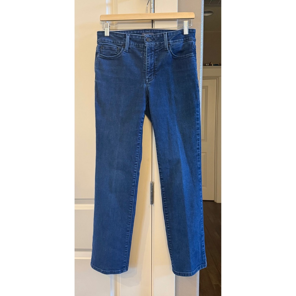 NYDJ Casual Cropped Women's Marilyn Straight Leg Blue Jeans Size 6 Lift x Tuck - Picture 7 of 7